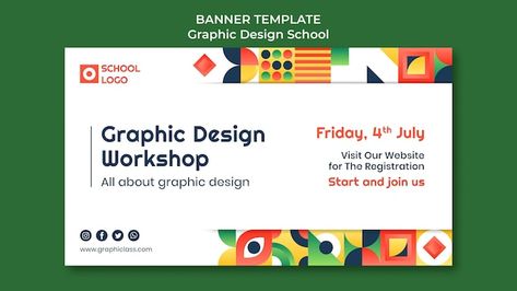 Event Poster Design Inspiration, Graphic Designing Services, Creative Powerpoint Presentations, Graphic Design School, Banner Design Inspiration, Design Workshop, Workshop Design, School Banner, Beauty Logo Design