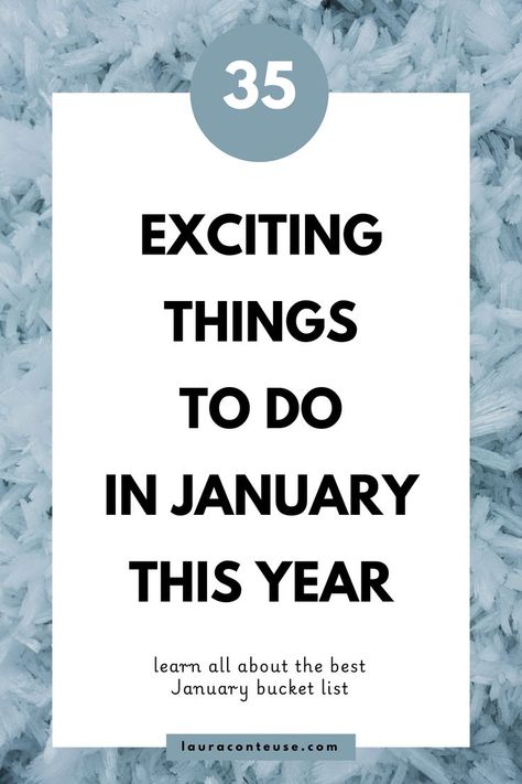 Looking for January bucket list ideas or things to do at the start of the year? It's time to create a seasonal bucket list! This blog post offers a perfect list of January activities for adults to start the year strong. Explore winter bucket list ideas and things to do in January to keep your month exciting. Create new January habits with monthly habits that boost your personal growth. Check off your January checklist and try fun, seasonal activities with these helpful personal growth tips! Joy List Ideas, January To Do List Ideas, January Monthly Goals, Things To Do This Year Bucket Lists, Things To Do In January Bucket Lists, January Bucket List 2025, Things To Do Once A Month, January Challenge 2025, Things To Do In The New Year