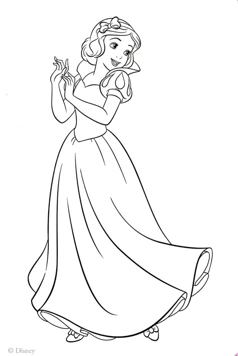 Coloring Pages Princess Snow White – Through the thousands of photographs on-line about coloring pages princess snow white , picks the very best selections along with greatest quality exclusively for you, and this photos is among photos collections within our greatest images gallery with...  #cartoon #coloring #pages Disney Characters Outline, Snow White Coloring Pages, Belle Coloring Pages, Disney Coloring Sheets, Coloring Pages For Teenagers, Disney Princess Colors, Walt Disney Characters, Disney Princess Coloring Pages, Disney Princess Snow White