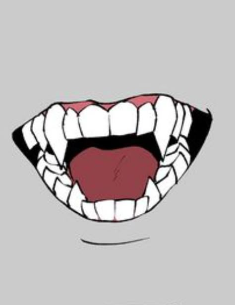 Pointy Teeth Drawing, Mouth Drawings, Drawing Mouths, Mouth References, Anime Mouth Drawing, Teeth Drawing, Anime Mouths, Monster Mouth, Teeth Art