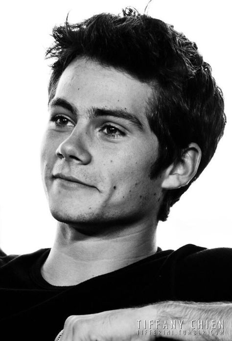 Dylan O'Brien. Short Hair, Black And White, Hair, White, Black