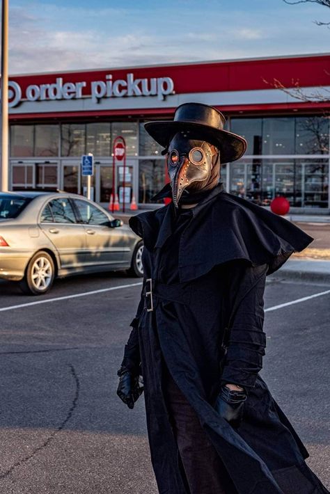 Step up your cosplay game with this handcrafted leather Plague Doctor mask! Whether you're attending a Renaissance fair or just want to add some edge to your Halloween costume, this mask is sure to turn heads. Made from high-quality leather, this mask is durable and comfortable to wear for extended periods of time. The intricate stitching and details give it a unique and eerie look that is perfect for any dark and mysterious occasion. Don't settle for a basic mask - stand out from the crowd with Plague Dr Mask, Plauge Doctors, Plague Doctor Cosplay, Plague Dr, Doctor Plague, Doctor Halloween, Plague Doctor Costume, Plague Doctors, Plague Mask