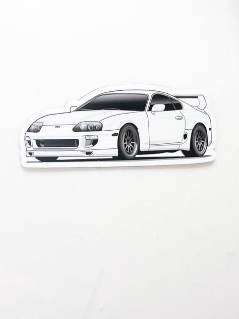 Supra Sticker, White Supra, Cars Stickers, Cool Car Stickers, Toyota Supra Turbo, Car Phone Case, Mobile Stickers, Car Fridge, Scrapbook Letters