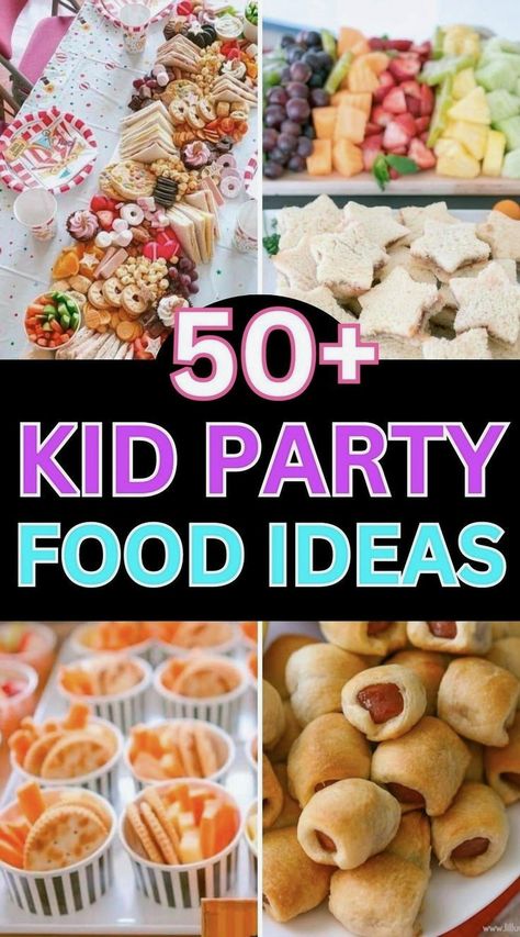 Turn your child's birthday celebration into a delightful culinary journey with our imaginative kids' party food ideas. Offering a mix of sweet delights and savory bites, these recipes are as easy to make as they are tasty. Whether you're looking for playful treats or nutritious snacks, you'll find the ideal menu to match any party theme and bring joy to your little guests. Cute Food Snacks, Morning Bday Party Food, Cheap Birthday Party Food Ideas, Finger Food Birthday Party, Non Food Birthday Treats For School Kids, Snack Plates Parties, Healthy Birthday Treats For School Preschool, Inexpensive Birthday Party Food, Fun Kids Food Ideas