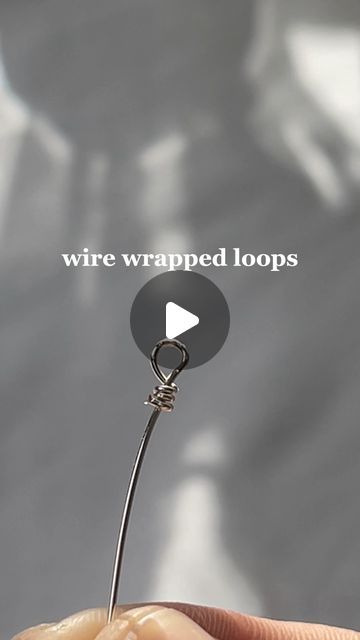 Encharm Kits on Instagram: "Here's an in-depth tutorial on how to make a wire-wrapped loop 💜

#encharm #DIY #handmadejewelry" Jewelry Wire Diy, Diy Wire Charms, How To Wire Wrap, Things To Make With Wire, Wire Wrapped Loop Tutorial, Wire Loop Tutorial, How To Make A Wire Loop For Jewelry, Adjustable Wire Wrapped Holistic Necklace, How To Make A Perfect Wire Loop