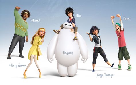 Big-Hero-6-Characters Big Hero 6 Quotes, Big Hero 6 Film, Big Hero 6 Characters, Hero 6 Movie, Hulk Character, Gogo Tomago, Circus Characters, Disney Icons, Hero Movie