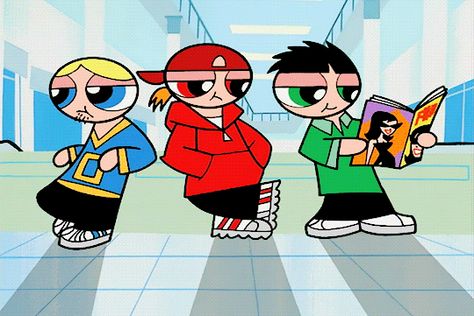 Powerpuff Girls Teenagers, Powerpuff Boys, Powerpuff Girls Wallpaper, Hanna Barbera Cartoons, Rowdyruff Boys, Ppg And Rrb, Otaku Art, Powerpuff Girl, The Powerpuff Girls