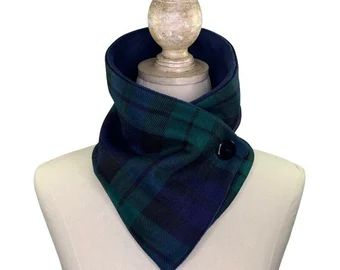 Tartan & Tweed Neck Scarves by TartanChickadee on Etsy Sewing Scarves, Gray Clouds, Neck Warmers, Black Watch Tartan, Tartan Scarf, Blue Tartan, Crochet Buttons, Cupboard Doors, Clothing Inspiration