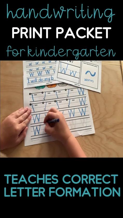 Print Handwriting Practice with Letter Formation (Kindergarten/ First Grade) Free Handwriting Practice Sheets, The Best Handwriting, Kinesthetic Learner, Letter Play, Abc Practice, Handwriting Print, Preschool Homework, Teaching Letter Recognition, Best Handwriting