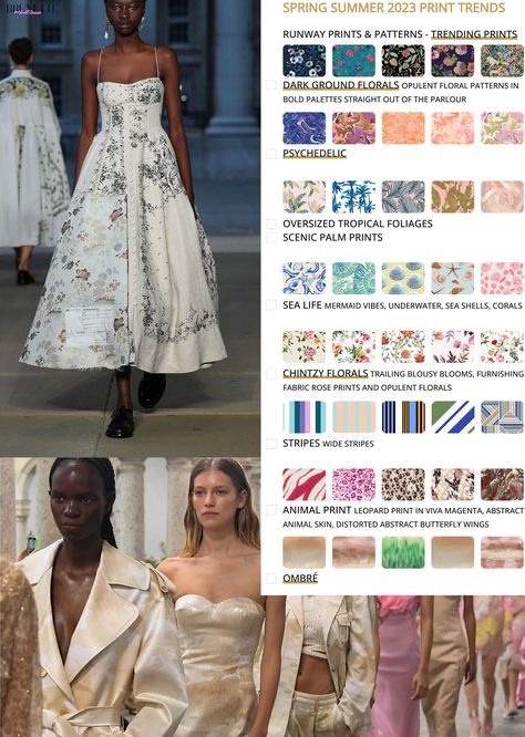 SPRING SUMMER 2023 FASHION TRENDS - Brunette from Wall Street Summer City Fashion, Summer Shoes Trends, Capsule Wardrobe Checklist, Romantic Florals, 2023 Fashion Trends, Spring Summer Fashion Trends, Summer City, Prints Fashion, 2024 Fashion Trends