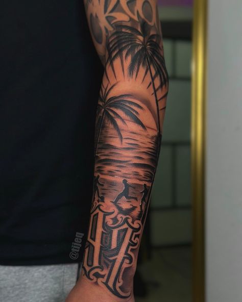 Tattoo Ideas Males, Half Sleeve Tattoos Forearm, Cool Half Sleeve Tattoos, Tattoos Inspo, Boyfriend Advice, Palm Tattoos, Summer Tattoo, Tattoo Inspiration Men, Forearm Sleeve Tattoos