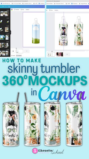 How to Design Skinny Sublimation Tumbler Mockups in Canva Sublimation Tumbler Size, How To Design Tumbler Wraps, Sublimation On Tumblers, Best Selling Tumbler Designs, Sublimation Designs Cups, Sublimation Programs, How To Sublimate Tumblers, Sublimation For Beginners Tumblers, How To Make Sublimation Designs