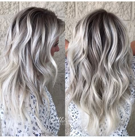 Ash Brown Blonde, Medium Length Hair Color Ideas, Medium Length Hair Color, White Gray Hair, Icy Blonde Hair Color, Grey Balayage, Fall Blonde Hair Color, Baylage Hair, Ice Blonde Hair