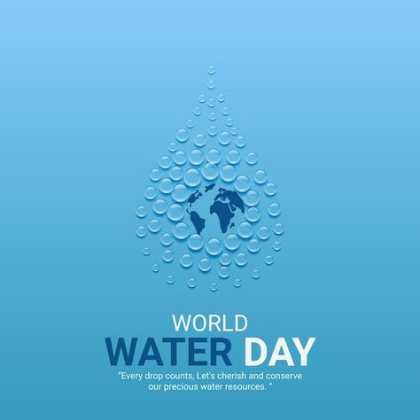 World water day water day creative ads d... | Premium Vector #Freepik #vector #blue #energy #water #nature Water Protection Poster, Water Day Poster Design, Creative Ads Design, Energy Water, Media Poster, Water Poster, Tourism Day, World Water Day, Water Nature