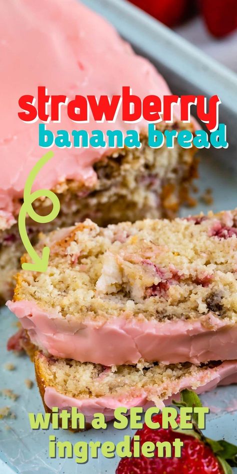 Strawberry Banana Bread Recipe - Crazy For Crust