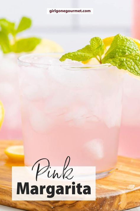 Pink margaritas are a fun (and easy!) twist on a classic. You only need a few simple ingredients and about 5 minutes to make this refreshing cocktail. Make a few or a pitcher to share – either way, it’s so simple. Pink Margarita, Pink Lemonade Margarita, Virgin Drinks, Wine Spritzer, Easy Margarita, Watermelon Mojito, Vodka Lemonade, Tequila Drinks, Classic Margarita