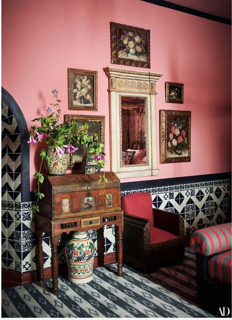 Michelle Nussbaumer, 1960s Chairs, Mexican Hacienda, White Tiles, Travel Inspired, Al Fresco Dining, Design Website, Eclectic Home, Annie Sloan