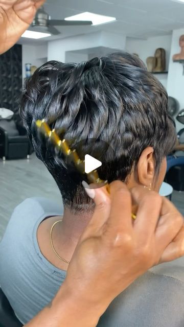 HAIR BEAUTY WIG EXPERT on Instagram: "ALOPECIA? No Problem 🥰 #Closure QUICKWEAVE #shannysnaturalbeauty #brooklynhairstylist #nychairstylist #thecutlife #thechoppedmobb #quickweave #alopecia #alopecianbeauty" 27pc Hairstyles Quick Weave, Short Quick Weaves For Black Women, Pixie Quick Weave Black Women, Alopecia Hairstyles Black Women, 27 Piece Quick Weave, Alopecia Wig, Short Quick Weave, Styling Videos, Alopecia Awareness