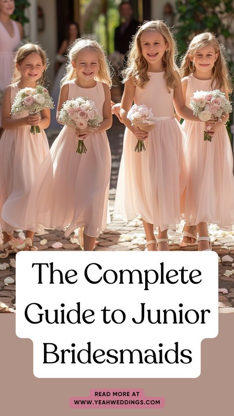 A young girl in a beautiful junior bridesmaid dress showcasing their special role in the wedding party. Junior Bridesmaid Wedding Party, Junior Bridesmaid Ideas, Wedding Responsibilities, Junior Bridesmaid Proposal, Jr Bridesmaid, Helping Someone, Junior Bridesmaids, Bridesmaid Duties, Bridesmaids Photos