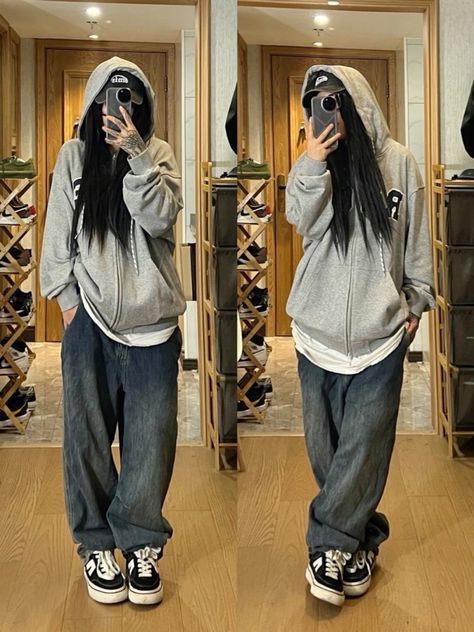 Comfy Grunge Outfits, Arabella Core, Country Fall Outfits, Himekaji Outfits, Acubi Outfits, Korean Outfit Ideas, Pakaian Hipster, Tomboy Outfit Ideas, Tomboy Outfit