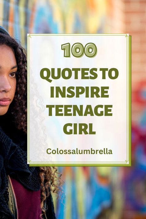 Our collection of 100 quotes is a treasure trove of wisdom for teenage girls. Each quote is handpicked to uplift, motivate, and elevate young minds. From self-love and acceptance to dreaming big and embracing challenges, these quotes encompass the essence of empowerment. Whether you're seeking a daily dose of inspiration or a guiding light during tough times, these quotes will remind you of your inner strength and inspire you to shine. Teen Daughter Quotes From Mom, Womanhood Quotes, Young Love Quotes, You Are Enough Quote, Teenager Quotes About Life, Tough Quote, Inspirational Quotes For Teens, Inspirational Quotes For Girls, Perfect Quotes