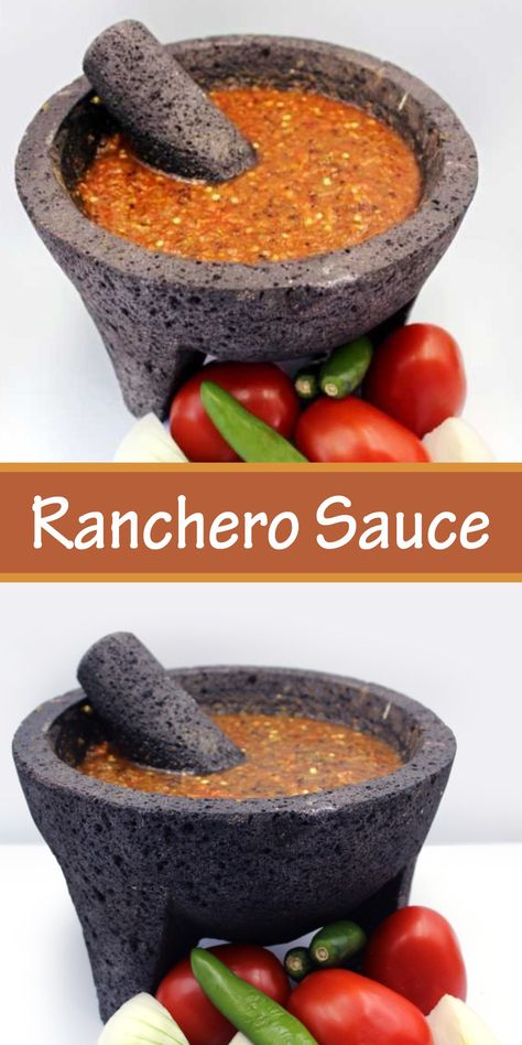 Easy Ranchero Sauce, Ranchero Sauce Mexican, Ranchera Sauce Recipe, Easy Ranchero Sauce Recipe, Mexican Hot Sauce Recipe, Ranchero Sauce Recipe, Mexican Sauce Recipes, Authentic Salsa, Mexican Sauces