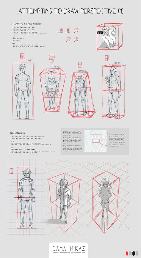 This is by no means a comprehensive tutorial.&nbsp; These are my&nbsp;personal notes&nbsp;on studying how to draw humans in perspective. I share my studies and resources so it might perhaps help ou... Perspective Drawing Lessons, Draw People, Human Drawing, Drawing Studies, Perspective Art, Perspective Drawing, Figure Drawing Reference, Guided Drawing, Anatomy Reference