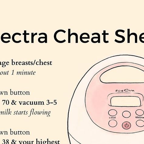 Pumping Spectra S2 Settings, Spectra Pump Settings 15 Min, Spectra Cheat Sheet, Spectra S2 Plus Pump Tips, Spectra Power Pump Settings, Spectra S2 Pump Tips, Spectra S2 Pump Settings, Spectra S1 Pump Cycles, Spectra Pump Settings To Increase Supply