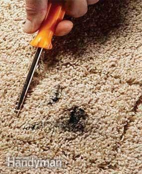 Photo 1: Mark the cut How To Patch Carpet, Silver Grey Carpet, Carpet And Rug, Carpet Repair, Clean Car Carpet, Dry Carpet Cleaning, Deep Carpet Cleaning, Carpet Cleaning Machines, Clean Car