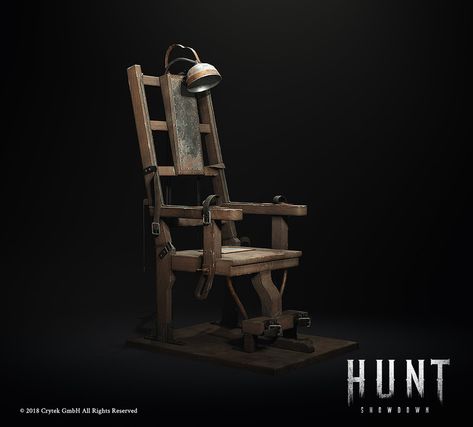 Old Sparky, Hunt Showdown, Chair Drawing, Electric Chair, Halloween Bar, Props Concept, Creepy Halloween Decorations, 3d Concept, Game Props