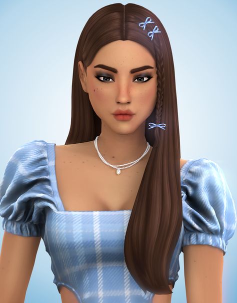 Jennie Hair | Patreon Jennie Hair, Hair The Sims 4, Jasmine Hair, Sims 4 Anime, Pelo Sims, Sims 4 Mm Cc, Sims 4 Dresses, The Sims 4 Download, Sims Hair