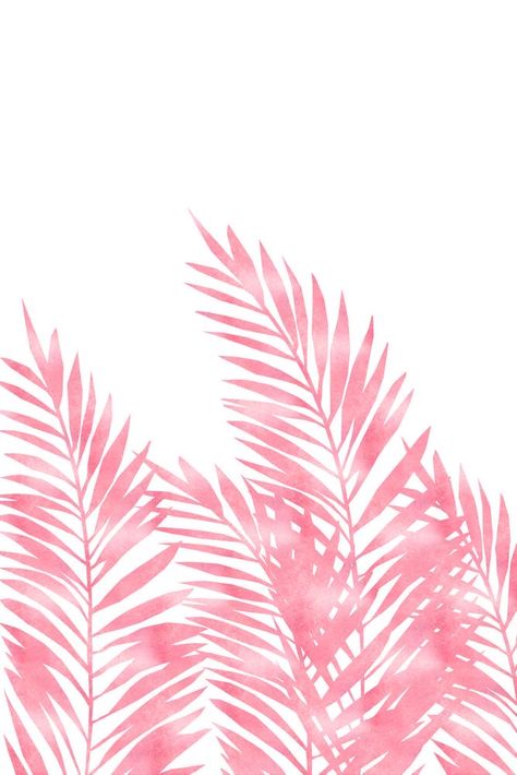 Palm Branch, Pink Art Print, Appreciation Quotes, Pink Plant, Iphone Backgrounds, Ipad App, Pink Leaves, Iphone Background Wallpaper, Pink Art