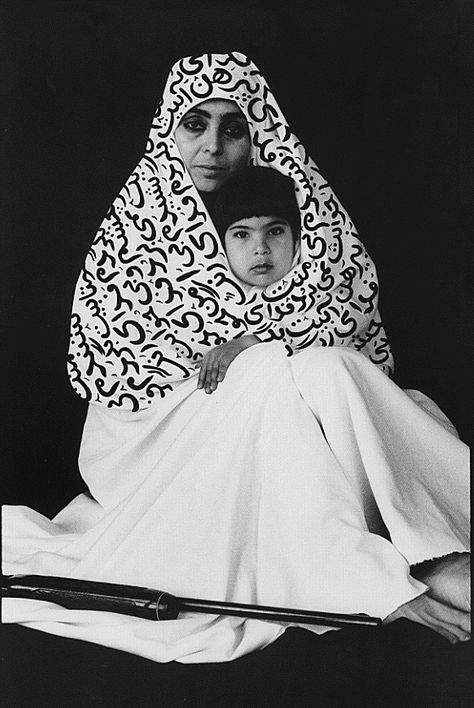 Neshat art Shirin Neshat, Iranian Art, Arabic Art, Gcse Art, Man Ray, Foto Art, Feminist Art, Magazine Art, Mother And Child