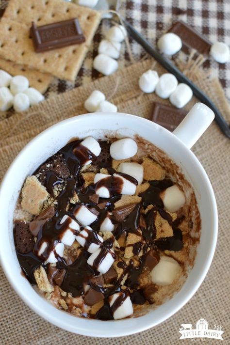 Dessert Smores, Cake In A Mug, Microwave Dessert, Mug Cake Recipe, Chocolate Mug Cake, Smores Cake, Mug Cake Microwave, Decadent Chocolate Cake, Chocolate Mugs