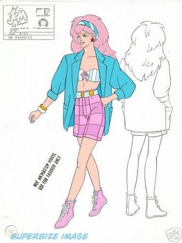 Aja Jem And The Holograms, Jem And The Holograms Outfits, Holograms Aesthetic, Jem And The Holograms Aesthetic, 80s Style Clothing, Marker Aesthetic, Gem And The Holograms, Jem Cartoon, 80s Love