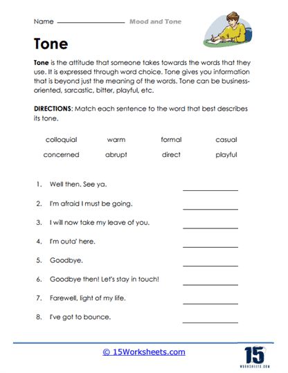 Sentence Match Worksheet - 15 Worksheets.com Match Worksheet, Descriptive Words, Word Choice, Activities Worksheet, Mood Wallpaper, Mood And Tone, Educational Worksheets, Learning Ideas, Student Activities