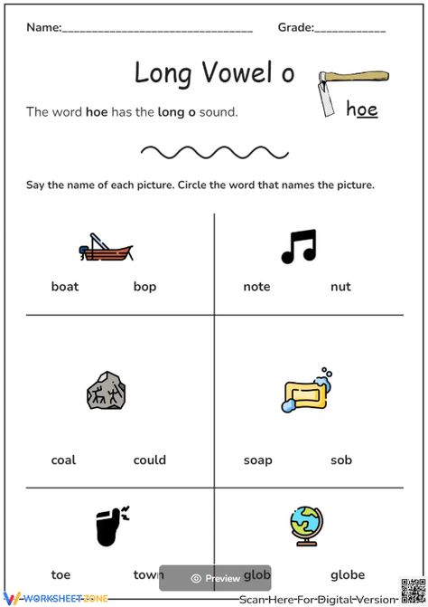 Can you differentiate the long o and short o sound? If not, let's practice with this worksheet! #longo #phonics #phonicswords #grammar #printables #worksheet #vowels #identifying #letters #lettersounds #longo/shorto #osounds #ela #teachingmethod #pictures #pdf #freeprintables #kids #homeschooling Vowels Worksheet, Short O Sound, Identifying Letters, Vowel Worksheets, English Worksheet, Long Vowel, Long Vowels, Short O, Phonics Words