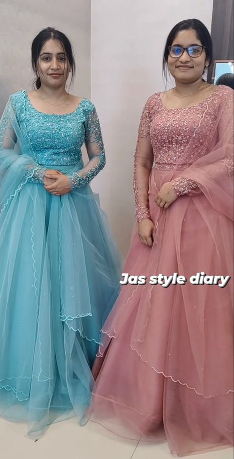 Fancy Lehanga Models, Pink Full Sleeve Top Outfit, Plane Net Gown Designs Latest, Crepe Skirt And Blouse Styles, Plain Net Lehenga Designs Latest, Gagra Blouses Design, Simple Lehanga Models, Reception Dress For Groom Sister, Marriage Reception Dress Indian