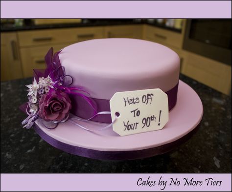 Hat cake for my Nana's 90th | Still in major catch-up mode -… | Flickr Cake Carving, Hat Box Cake, Rich Fruit Cake, Cake Hat, Cakes Decorating, 80 Birthday Cake, Hat Cake, Mini Tortillas, Mothers Day Cake