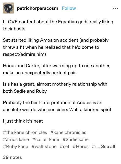 Kane Chronicles Memes Funny, Kane Chronicles Headcanons, Kane Chronicals, Sadie Kane, The Kane Chronicles, Rick Riordan Series, Magnus Chase, Percy Jackson Memes, Kane Chronicles