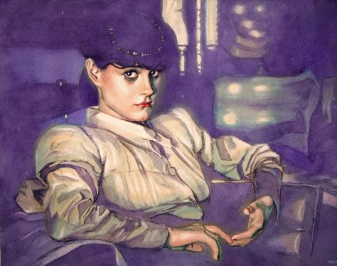 Amazing Watercolor Portrait Illustrations By Hector Trunnec - 7 Blade Runner Art, Madame Chic, Character Turnaround, Deviant Art, Spanish Artists, Watercolour Art, Modern Artists, Art And Illustration, Portrait Illustration