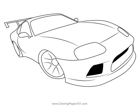 Toyota Supra Detail Coloring Page Supra Drawing Easy, Supra Mk4 Drawing, Hot Wheels Drawing, Supra Mk 4 Drawing, Jdm Sketch, Supra Drawing, How To Draw Supra Mk4, Toyota Supra Drawing, Supra Drawing Step By Step