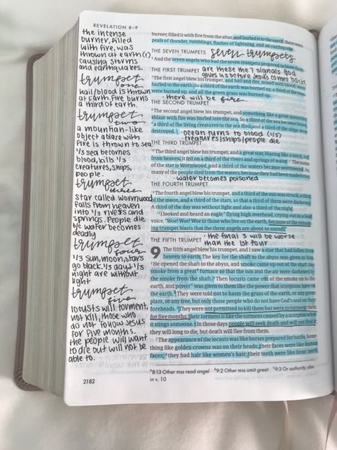 Revelation Bible Notes, Revelation Bible Study Notes, Revelation Bible Journaling, Bible Annotations, Revelation Bible Study, Bible Journal Notebooks, Bible Studying, Revelation Bible, Scripture Memorization