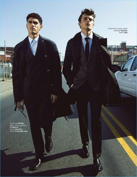 Men In Suits, Le Male, Men Photography, Cool Poses, Male Poses, High Society, Two Men, Pose Reference Photo, Phillip Lim