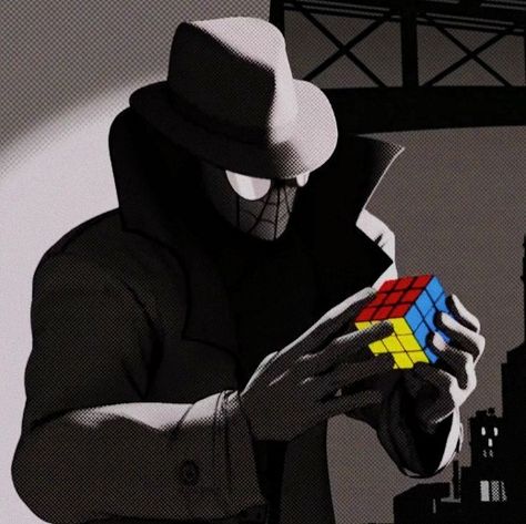 marvel spider-man into across beyond the spider-verse spider-noir aesthetic icons Spider Noir, Spider Verse, A Man, Marvel, Mask