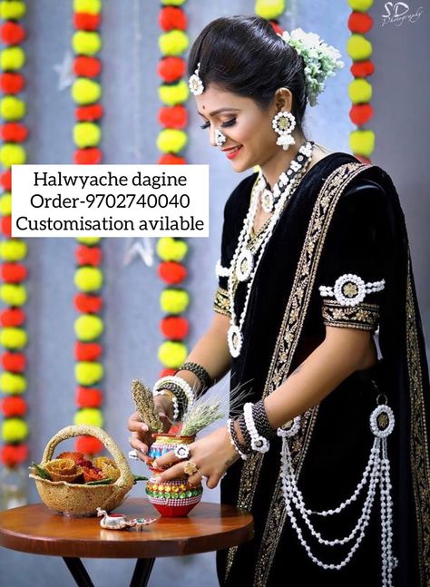 #tilguljewellery #halwa #halwajewellery #makarsankranti Godh Bharai Outfit Indian, Short Frock Dresses, Bride Hairstyles For Long Hair, Handmade Rakhi Designs, Handmade Rakhi, Pre Wedding Photoshoot Outdoor, Bridal Hair Buns, Fancy Jewelry Necklace, Makar Sankranti