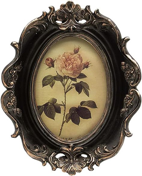 Amazon.com - CISOO Vintage 4x6 Oval Picture Frame Antique Photo Frame Table Top Display and Wall Hanging, Retro Home Decor, Ornate Photo Gallery Art (Blue) - Photo Frame Table, Antique Photo Frames, Victorian Pictures, Oval Picture Frames, Victorian Frame, Antique Picture Frames, 4x6 Picture Frames, Old Picture Frames, Chique Outfits