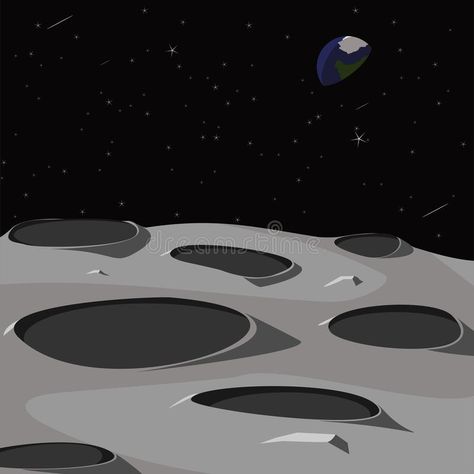 Surface of the Moon Vector Illustration. Vector illustration of the surface of t #Sponsored , #Sponsored, #Paid, #Moon, #surface, #illustration, #Surface Moon Surface Drawing, Moon Surface Illustration, Moon Surface Wallpaper, Moon Vector Illustration, Surface Illustration, Moon With Stars, Surface Of The Moon, Moon Vector, Vbs 2023