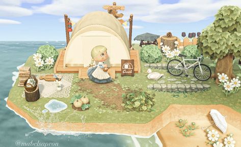 daisy 🍃 on Twitter: "camping on the peninsula🧺🌿 #AnimalCrossingNewHorizons #ACNH #AnimalCrossingDesigns… " Peninsula Ideas, Acnh Inspiration, Acnh Cottagecore, Babymoon Photos, Animal Crossing Wild World, Island Theme, Animal Crossing Villagers, Camping Area, New Animal Crossing