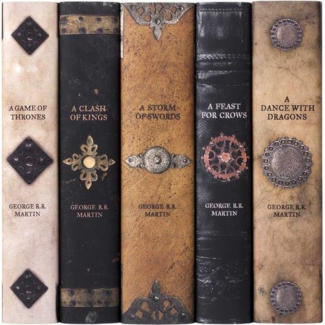 Game of Thrones Leather Book Set Game Of Thrones Armor, A Storm Of Swords, A Clash Of Kings, Game Of Thrones Books, A Dance With Dragons, George Rr Martin, Fire Book, White Walker, Gra O Tron